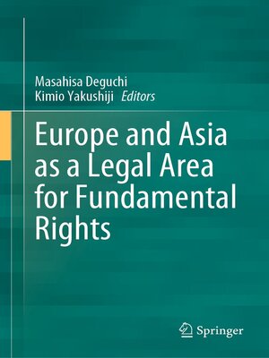 cover image of Europe and Asia as a Legal Area for Fundamental Rights
